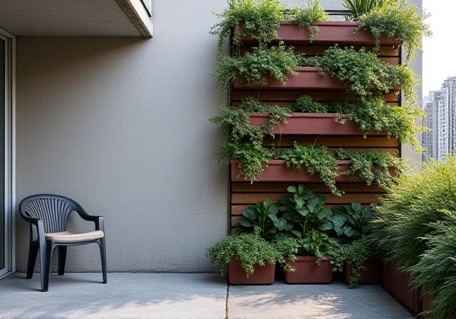 Voor en na transformatie van een betonnen balkon